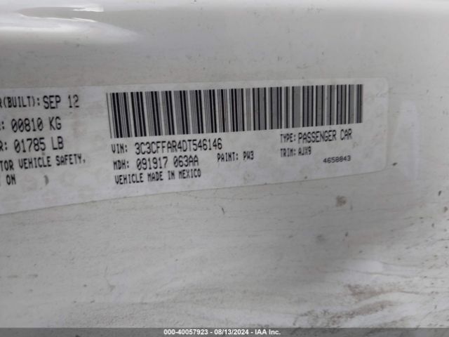 2013 FIAT 500 3C3CFFAR4DT546146 Photo 8