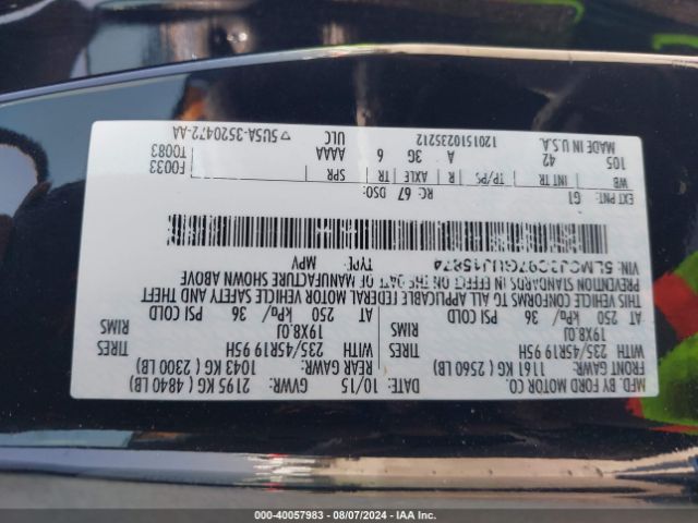5LMCJ3C97GUJ15874 Lincoln Mkc Reserve