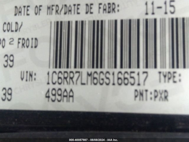 1C6RR7LM6GS166517 RAM 1500 Slt