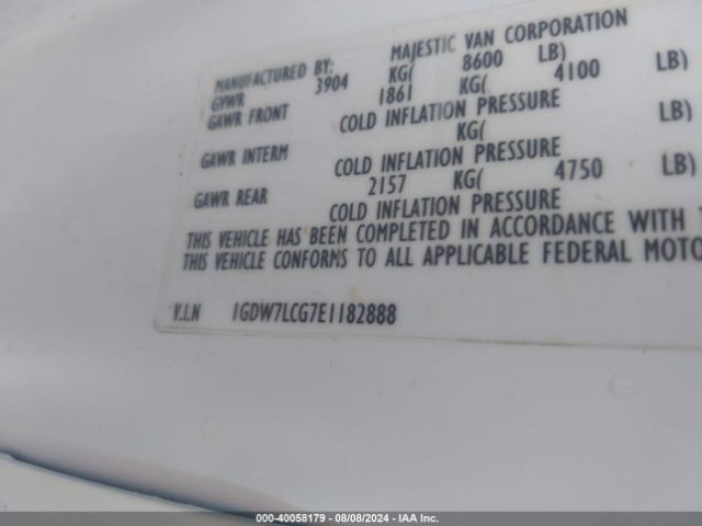 2014 GMC SAVANA 2500 1GDW7LCG7E1182888 Photo 8