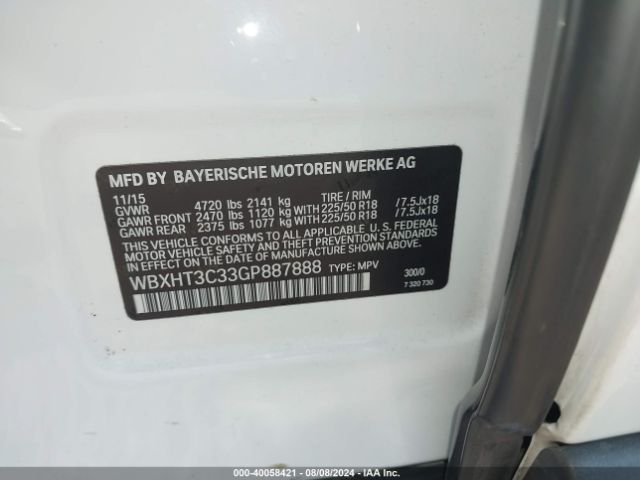 WBXHT3C33GP887888 BMW X1 Xdrive28i
