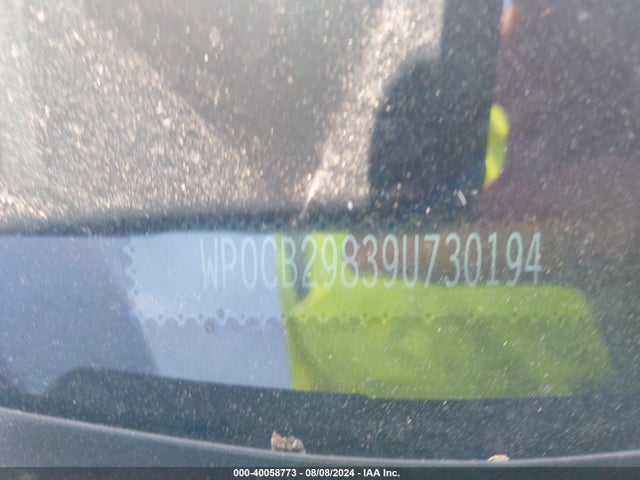 2009 PORSCHE BOXSTER WP0CB29839U730194 Photo 8