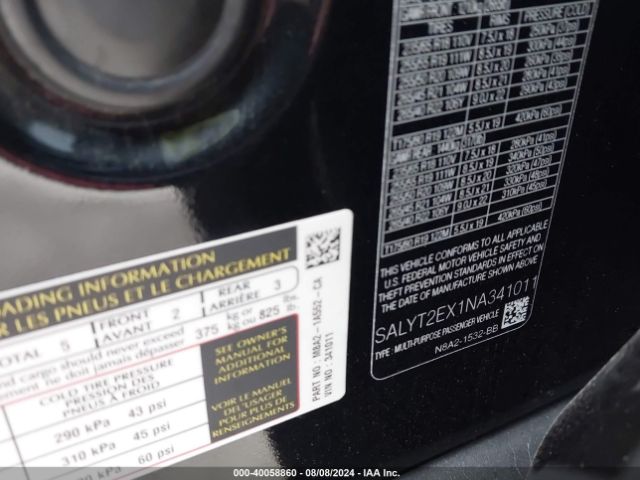 SALYT2EX1NA341011 Land Rover Range Rover Velar P250 R-dynamic S