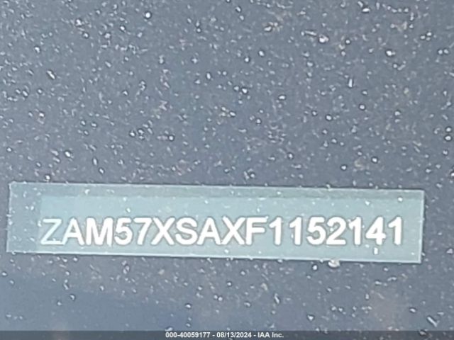 ZAM57XSAXF1152141 Maserati Ghibli