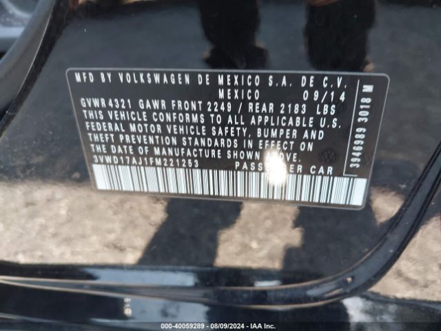 3VWD17AJ1FM221253 Volkswagen Jetta 1.8t Sport
