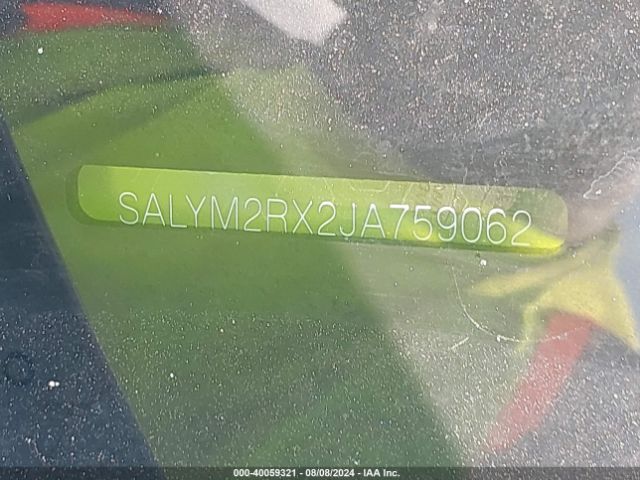SALYM2RX2JA759062 Land Rover Range Rover Velar P250 Hse R-dynamic