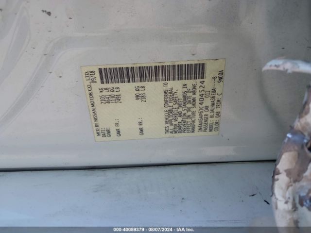 1N4AA6AP6JC404524 Nissan Maxima 3.5 Platinum