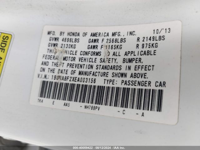 19UUA8F2XEA003156 Acura Tl 3.5