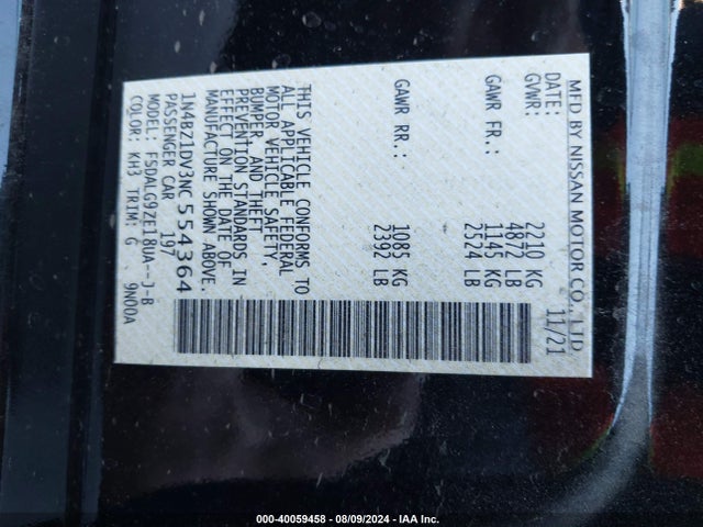 Nissan Leaf Sl Plus 62 Kwh 2022 1N4BZ1DV3NC554364 Image 9