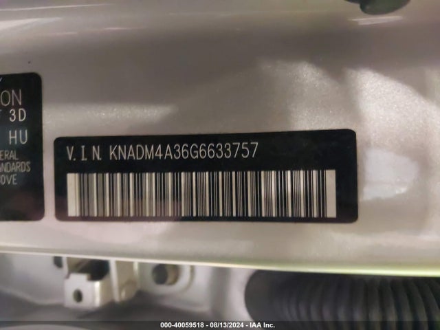 KIA RIO LX 2016 KNADM4A36G6633757 Image 9