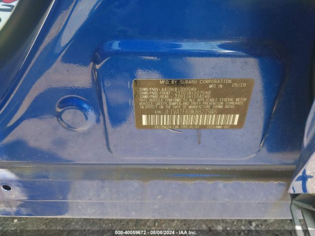 JF1VA1F69K8827946 Subaru Wrx Premium