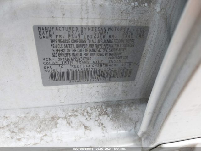 3N1AB7AP2JY317940 Nissan SENTRA SR