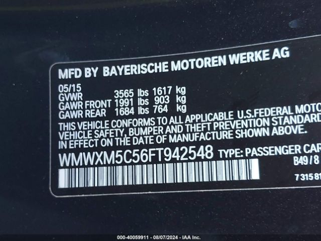 WMWXM5C56FT942548 Mini Hardtop Cooper