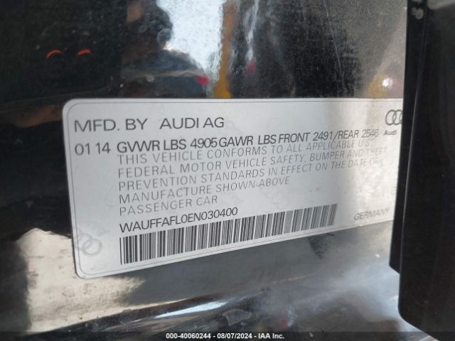 WAUFFAFL0EN030400 Audi A4 2.0t Premium