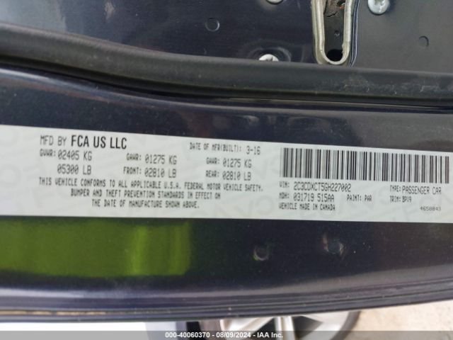 2C3CDXCT5GH227002 Dodge CHARGER R/T