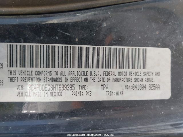 3C4PDDEG8HT639385 Dodge Journey Gt Awd