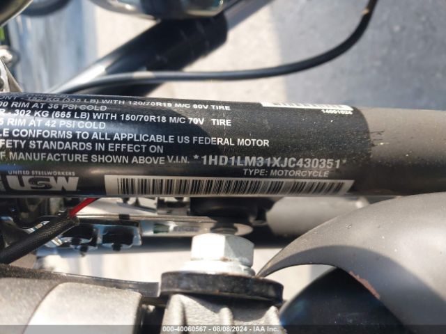 2018 HARLEY-DAVIDSON XL1200 1HD1LM31XJC430351 Photo 9