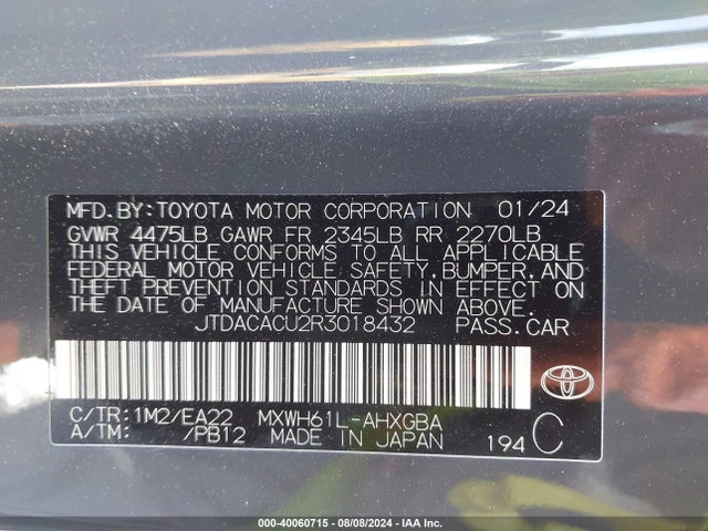 Toyota Prius Prime Xse 2024 JTDACACU2R3018432 Image 9