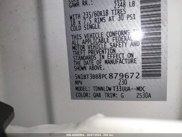 Nissan Rogue Sv Intelligent Awd 2023 5N1BT3BB8PC879672 Image 9