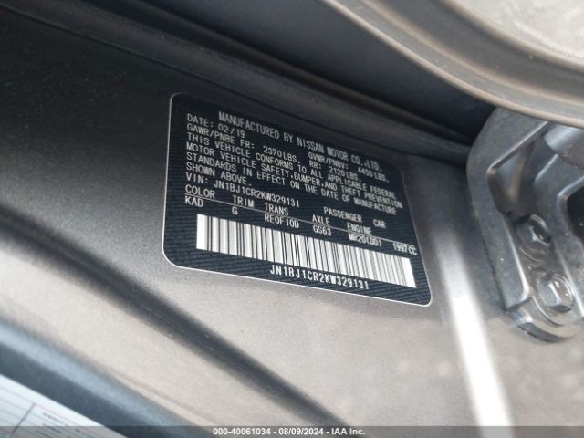 JN1BJ1CR2KW329131 Nissan Rogue Sport Sv