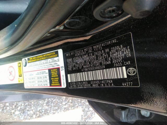 4T1BK1EB5EU085528 Toyota AVALON LIMITED