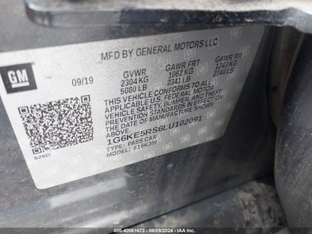 1G6KE5RS6LU102091 Cadillac Ct6 Awd Premium Luxury