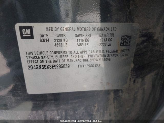 2G4GN5EX8E9285039 Buick Regal Turbo/e-assist Premium I
