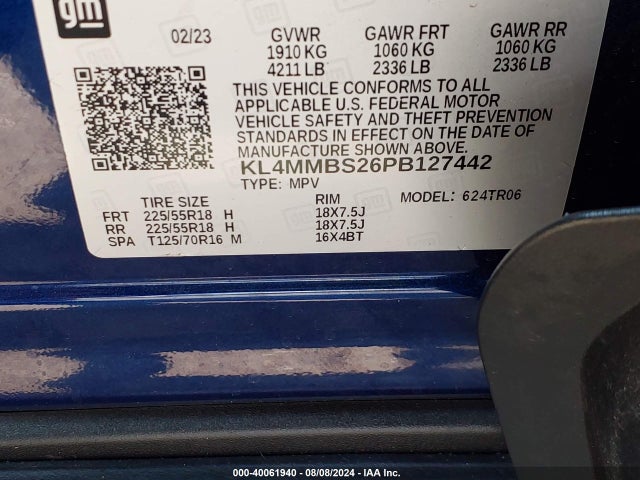 KL4MMBS26PB127442 Buick Encore Gx Preferred Fwd