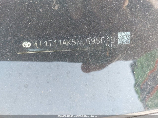 Toyota CAMRY SE 2022 4T1T11AK5NU695619 Image 9