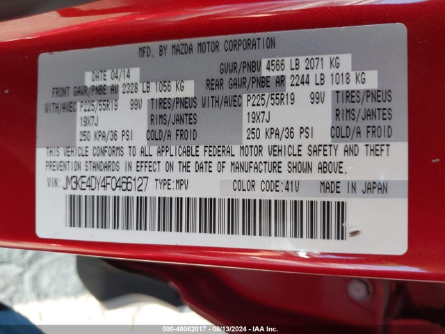 Mazda Cx-5 Grand Touring 2015 JM3KE4DY4F0466127 Image 9
