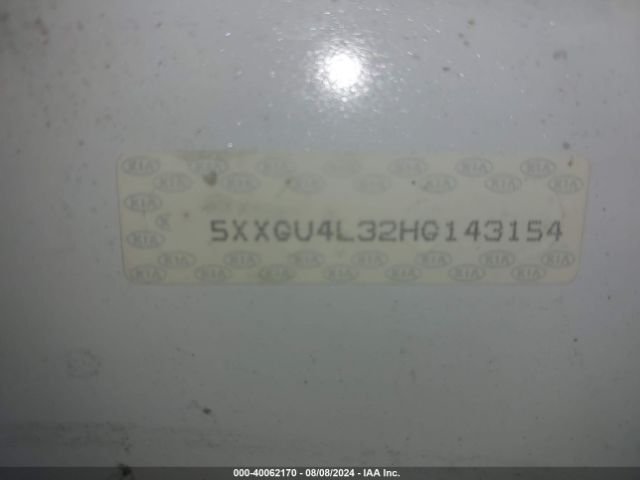 5XXGU4L32HG143154 KIA OPTIMA EX