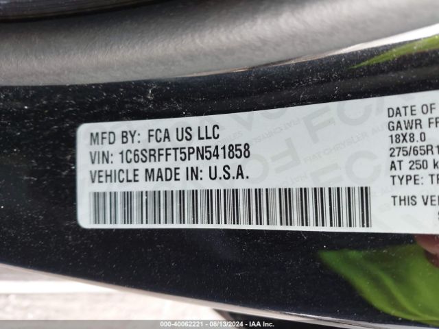 1C6SRFFT5PN541858 RAM 1500 Big Horn  4x4 5'7 Box