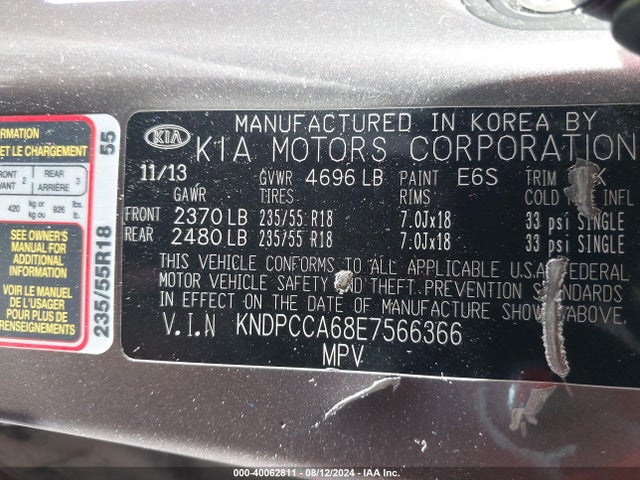 KIA Sportage Sx 2014 KNDPCCA68E7566366 Image 9