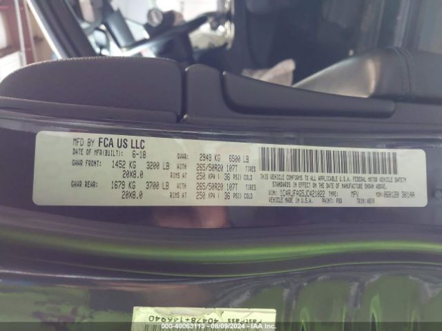 1C4RJFAG5JC421022 Jeep Grand Cherokee Upland 4x4