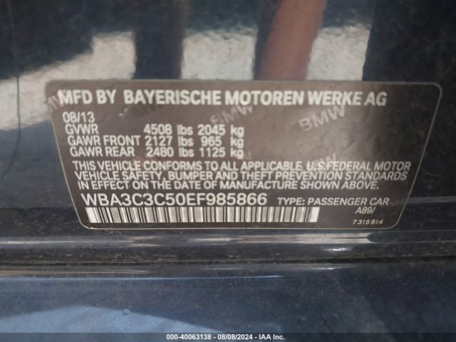 WBA3C3C50EF985866 BMW 320i Xdrive