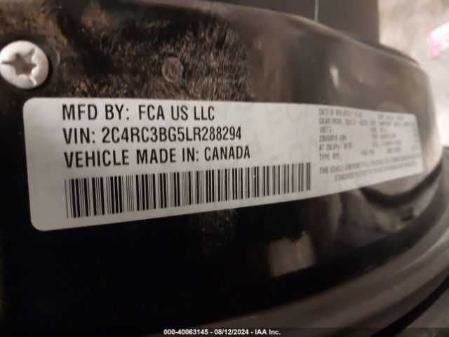 2020 CHRYSLER PACIFICA 2C4RC3BG5LR288294 Photo 8