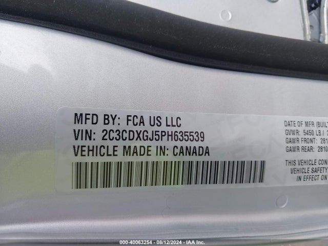 2C3CDXGJ5PH635539 Dodge Charger Scat Pack