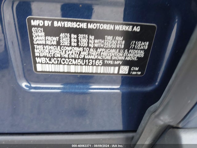 WBXJG7C02M5U13165 BMW X1 Sdrive28i