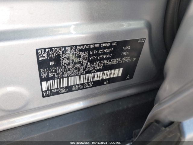 2T3P1RFV0NC272233 Toyota Rav4 Xle/xle Premium