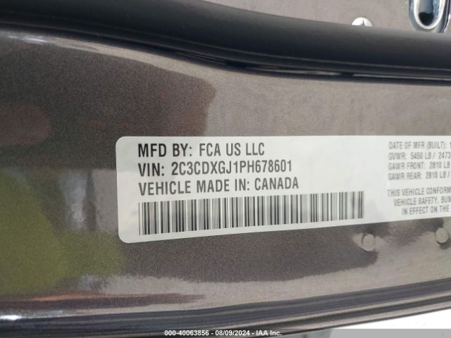 2C3CDXGJ1PH678601 Dodge Charger Scat Pack