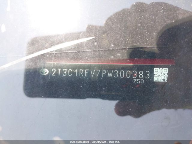 2T3C1RFV7PW300383 Toyota Rav4 Xle Premium