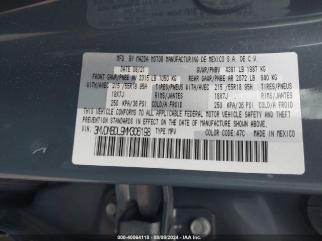 3MVDMBDL9MM306198 Mazda Cx-30 Premium