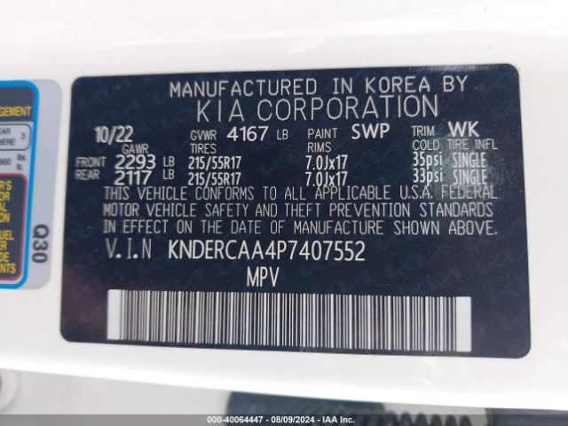KNDERCAA4P7407552 KIA SELTOS EX