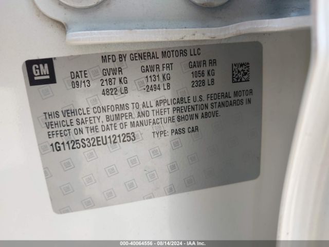 1G1125S32EU121253 Chevrolet Impala 2lt