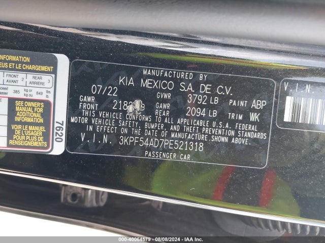 KIA Forte Gt-line 2023 3KPF54AD7PE521318 Image 9