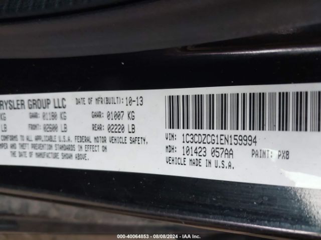 1C3CDZCG1EN159994 Dodge Avenger Sxt