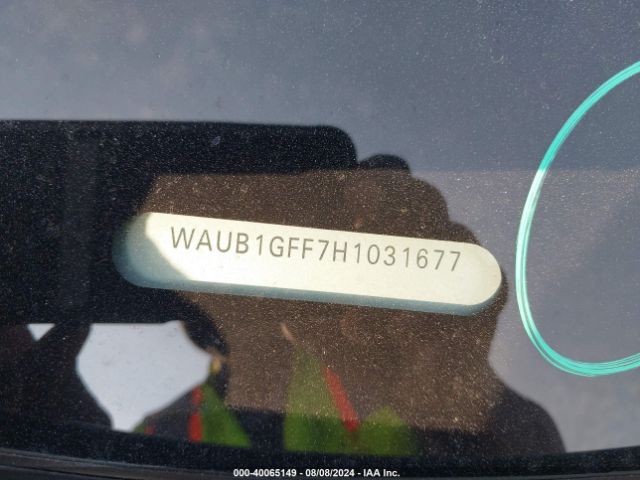 WAUB1GFF7H1031677 Audi S3 2.0t Premium Plus