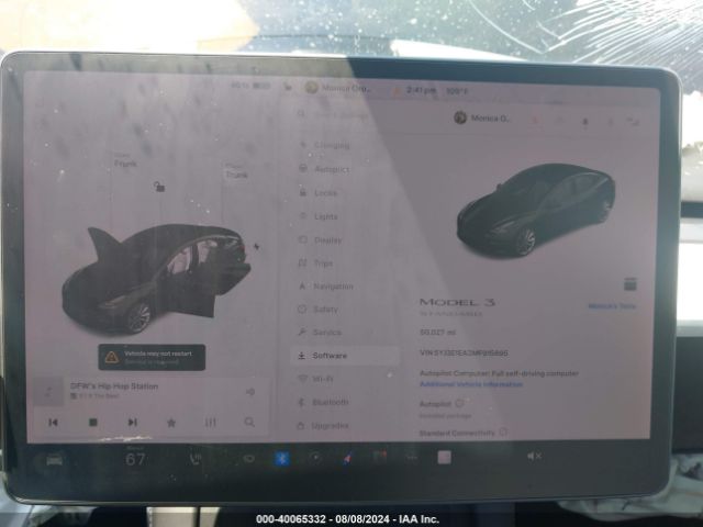 5YJ3E1EA3MF915695 Tesla Model 3 Standard Range Plus Rear-wheel Drive