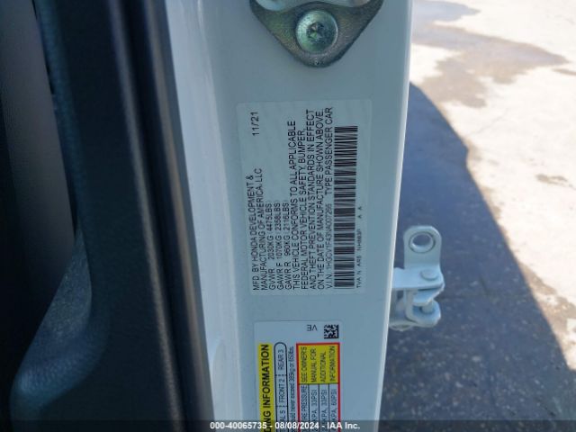 1HGCV1F43NA007266 Honda Accord Sport Se