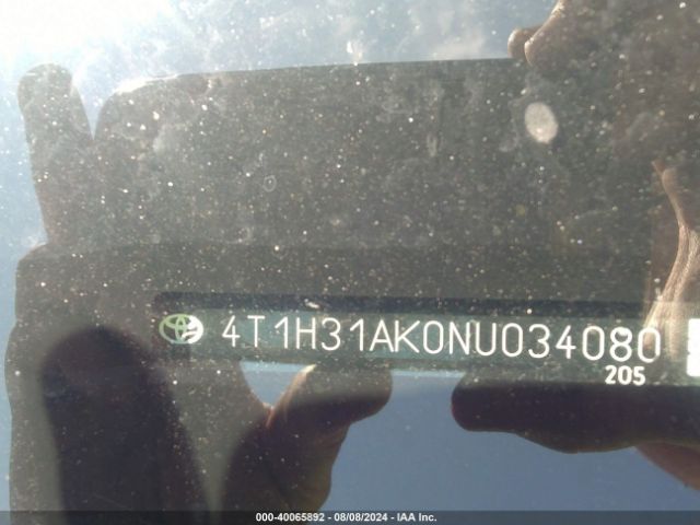 4T1H31AK0NU034080 Toyota Camry Le Hybrid